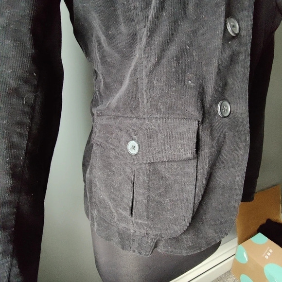 Lands' End Corduroy Black Blazer - Picture 3 of 5
